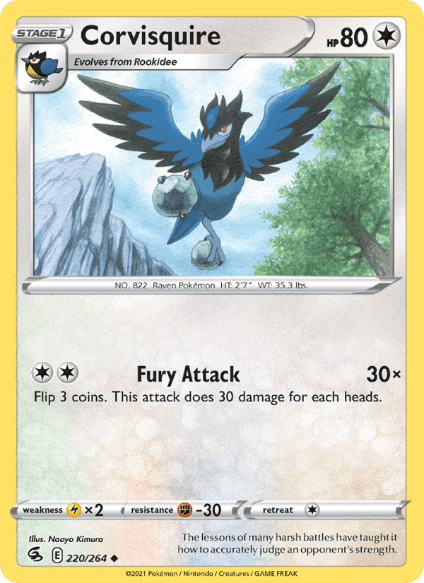 Corvisquire, card 220 from Fusion Strike