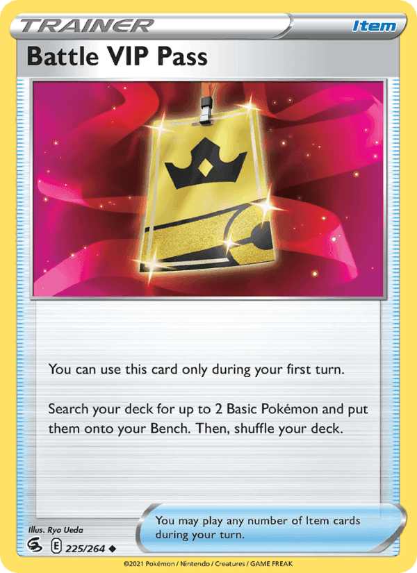 Battle VIP Pass, card 225 from Fusion Strike