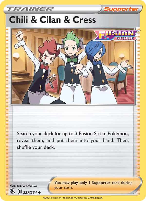 Chili & Cilan & Cress, card 227 from Fusion Strike