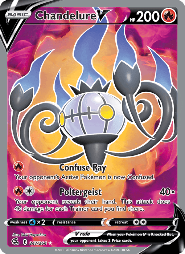 Fusion Strike の 247 番、Chandelure V
