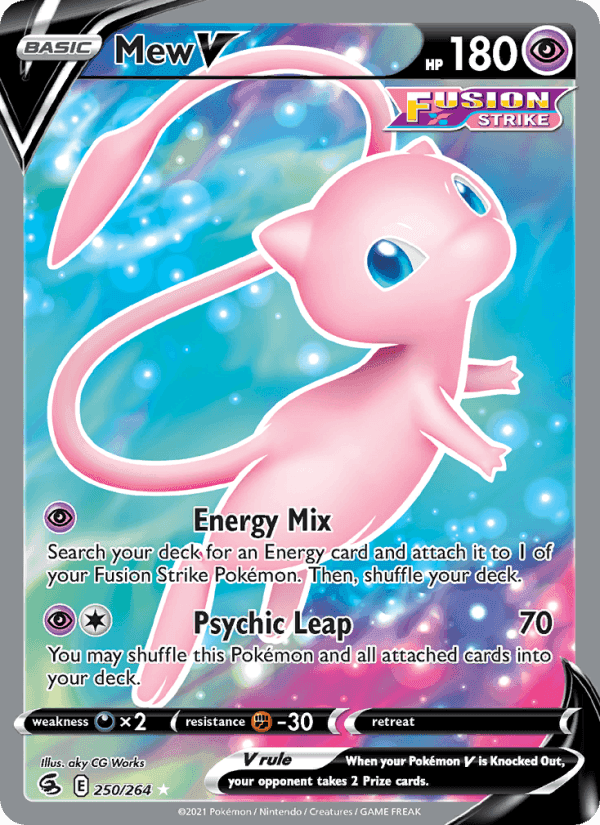 Mew V, card 250 from Fusion Strike
