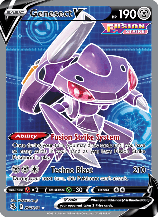 Genesect V, card 254 from Fusion Strike