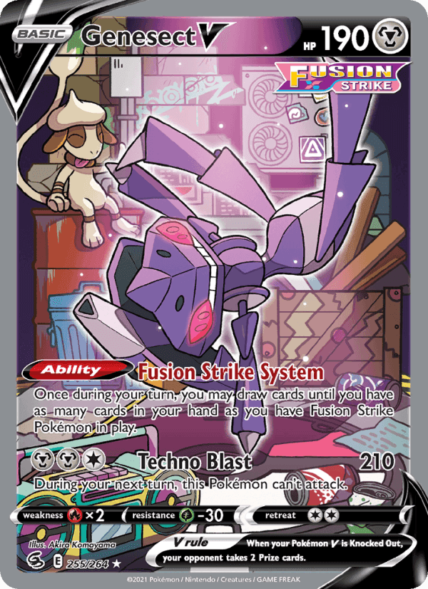 Genesect V, card 255 from Fusion Strike