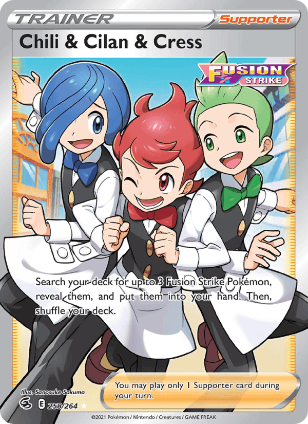 Chili & Cilan & Cress, card 258 from Fusion Strike