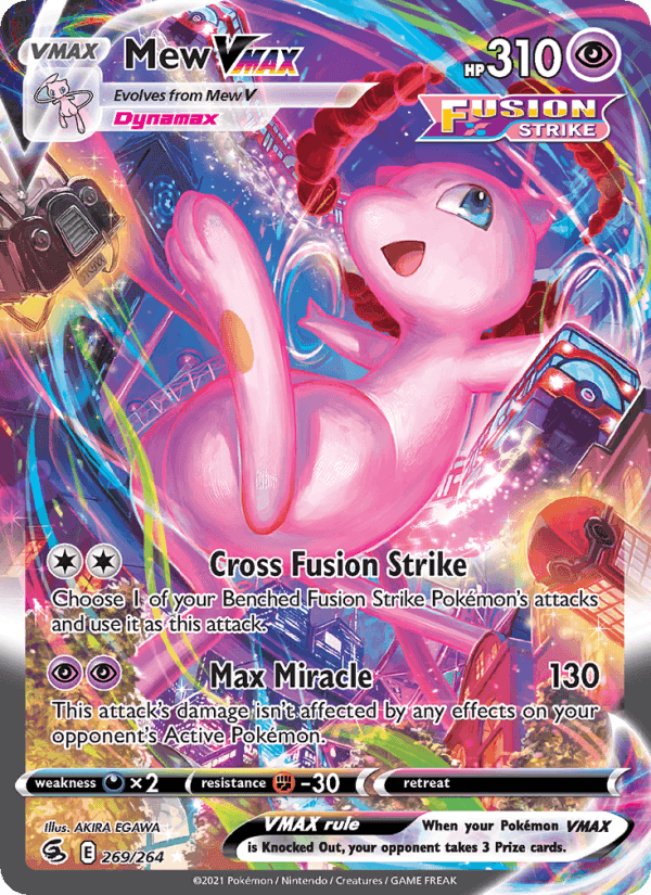 Mew VMAX, carte 269 de Fusion Strike