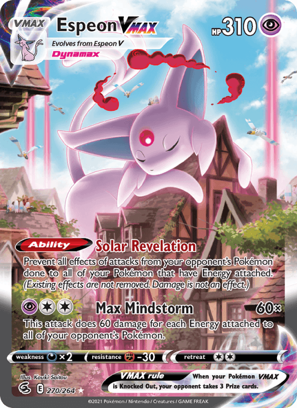 Fusion Strike の 270 番、Espeon VMAX