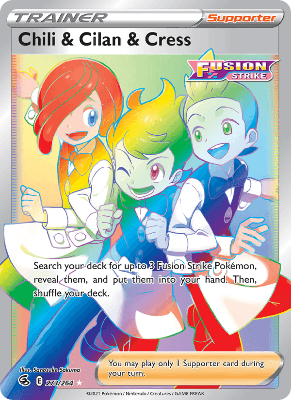 Chili & Cilan & Cress, card 273 from Fusion Strike