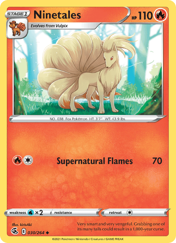 Ninetales, card 30 from Fusion Strike