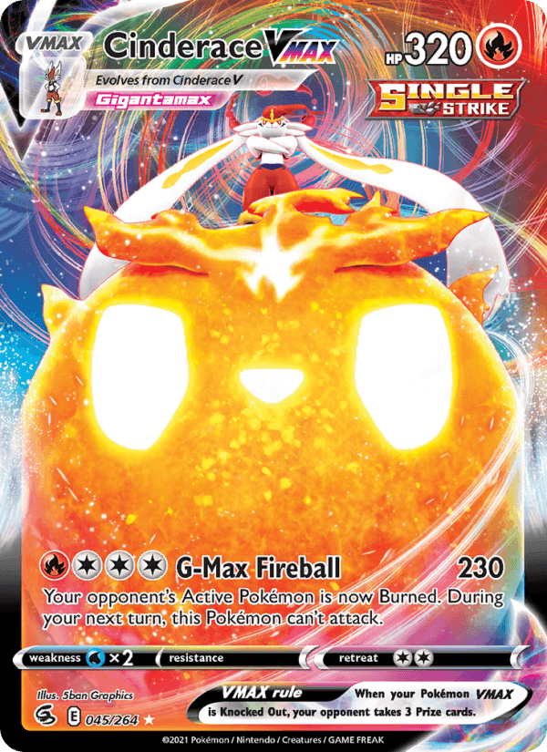 Fusion Strike の 45 番、Cinderace VMAX