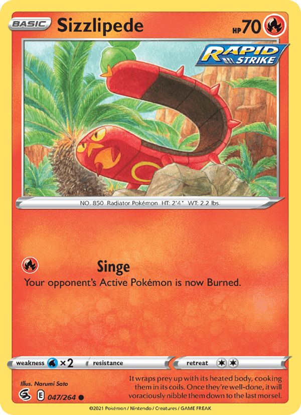 Sizzlipede, carta 47 di Fusion Strike