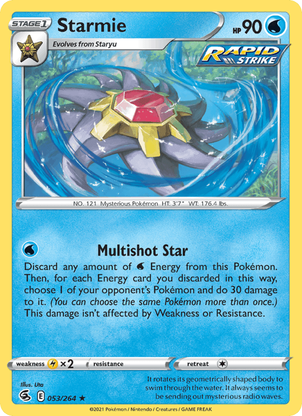 Starmie, carta 53 di Fusion Strike