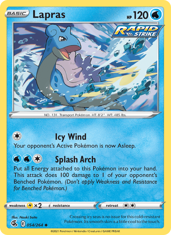 Lapras, carta 54 di Fusion Strike