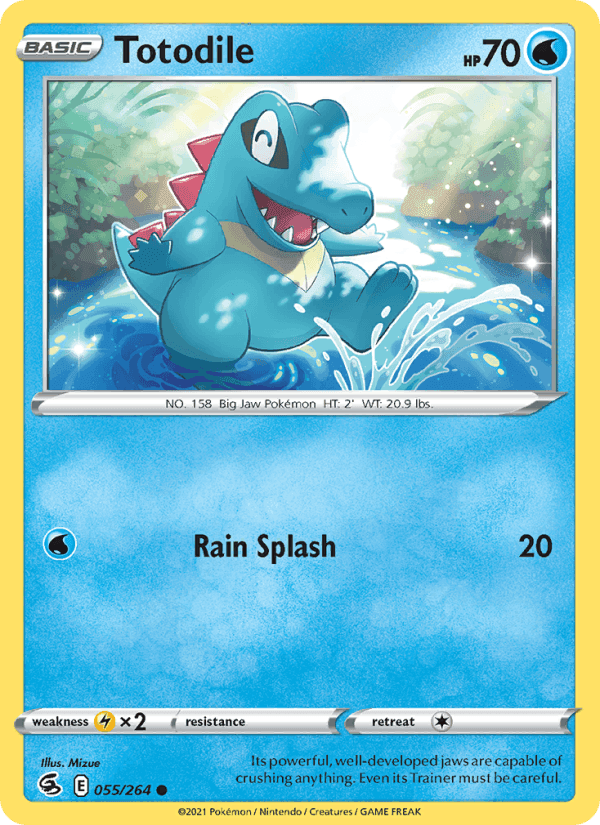 Totodile, carta 55 di Fusion Strike