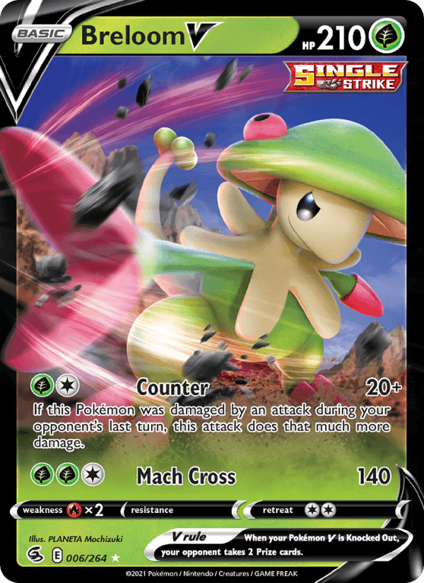 Breloom V, card 6 from Fusion Strike