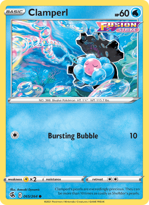 Clamperl, card 65 from Fusion Strike