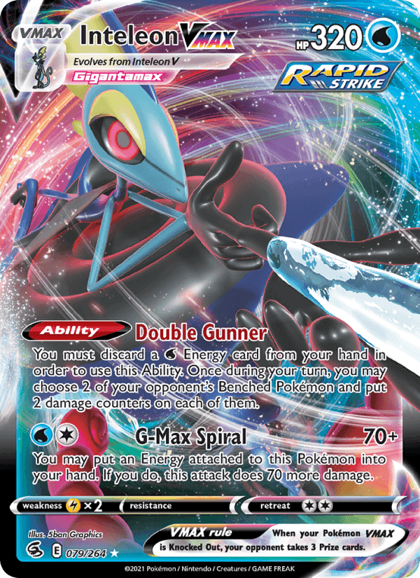Inteleon VMAX, card 79 from Fusion Strike