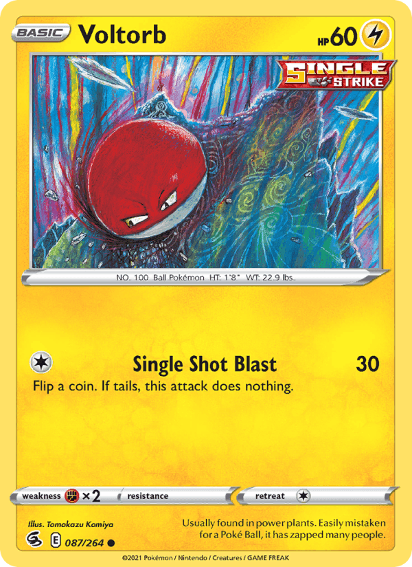 Voltorb, card 87 from Fusion Strike