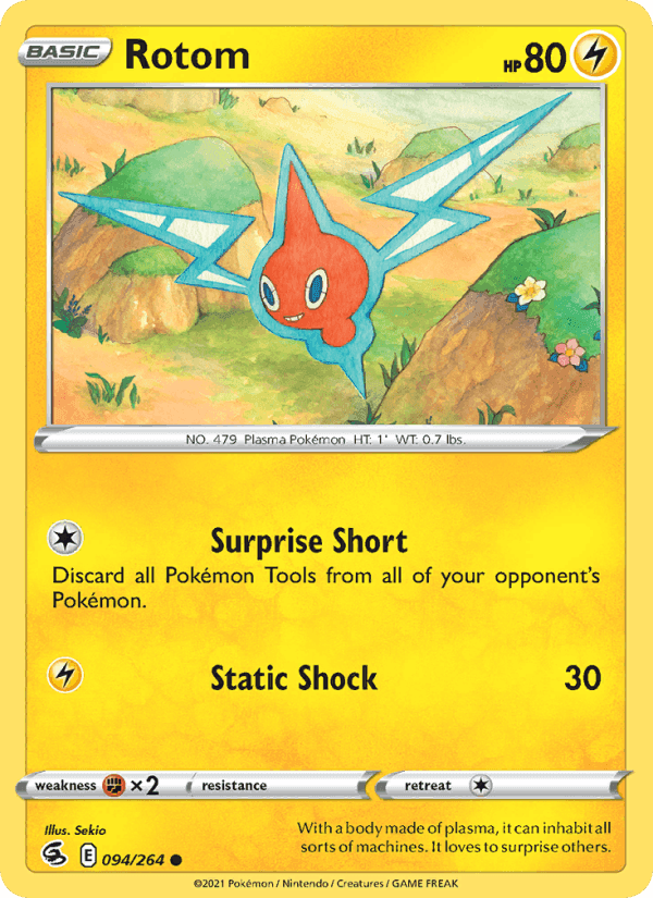 Rotom, card 94 from Fusion Strike