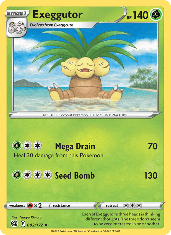 Exeggutor, card 002 from Brilliant Stars
