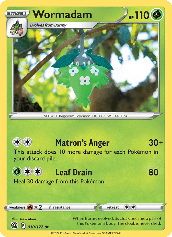 Wormadam, card 010 from Brilliant Stars
