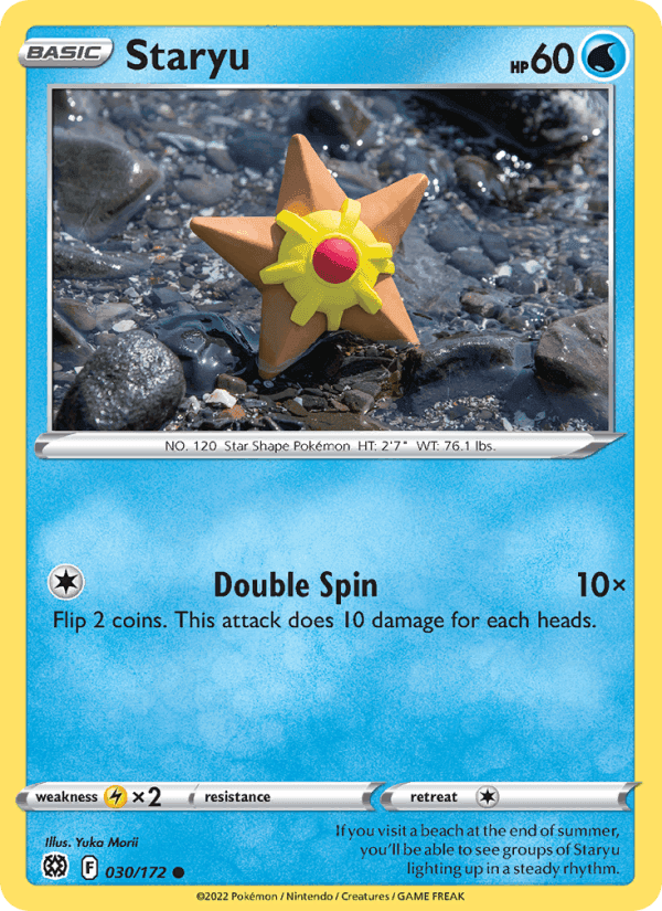 Staryu, card 030 from Brilliant Stars