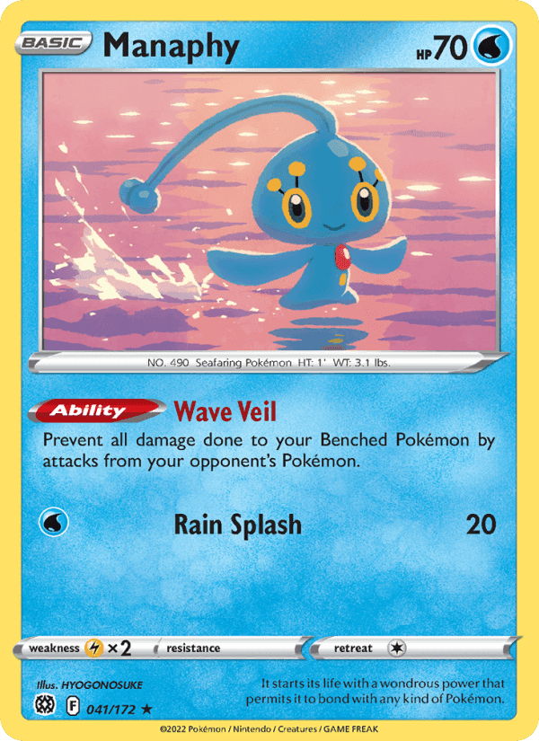 Manaphy, carta 041 di Brilliant Stars