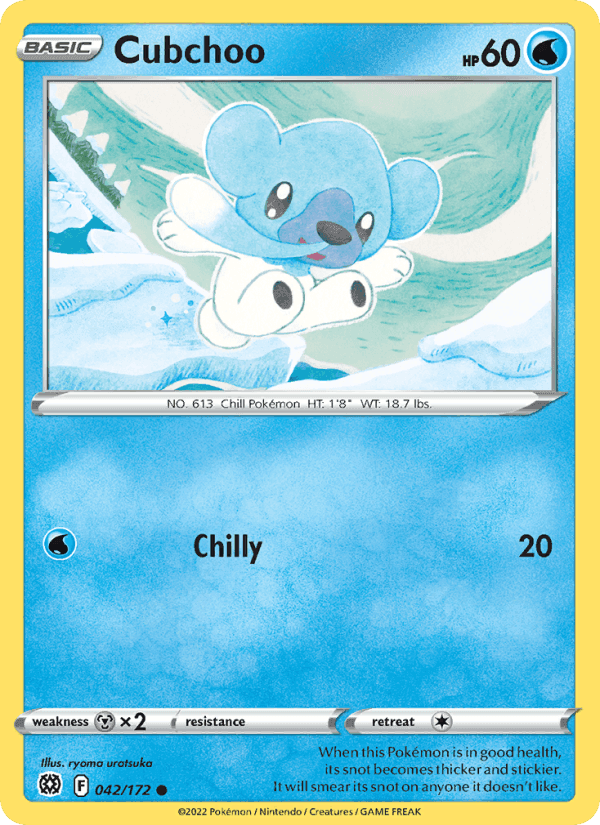 Cubchoo, card 042 from Brilliant Stars
