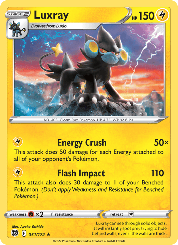 Luxray, card 051 from Brilliant Stars