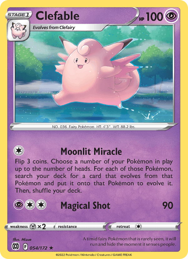 Brilliant Stars の 054 番、Clefable