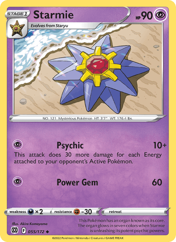 Starmie, carte 055 de Brilliant Stars
