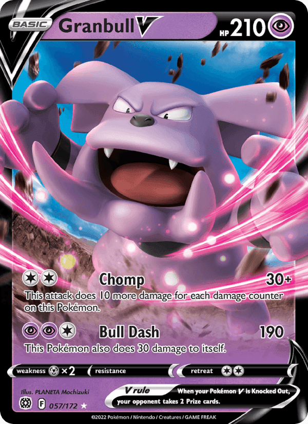 Granbull V, carta 057 di Brilliant Stars