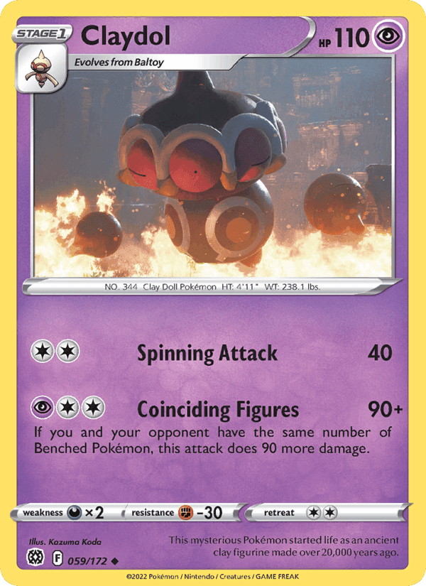 Claydol, card 059 from Brilliant Stars