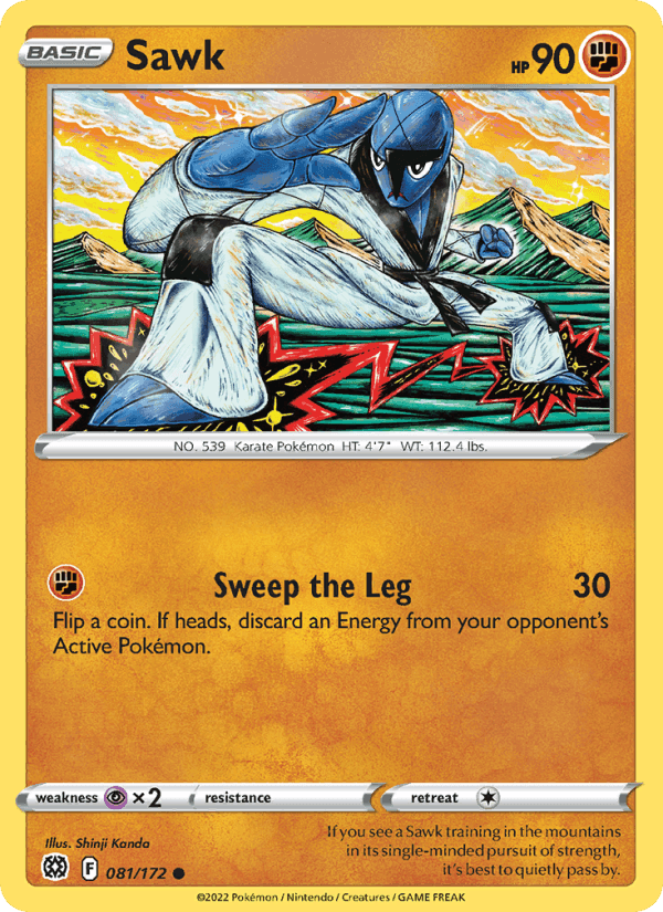 Sawk, card 081 from Brilliant Stars