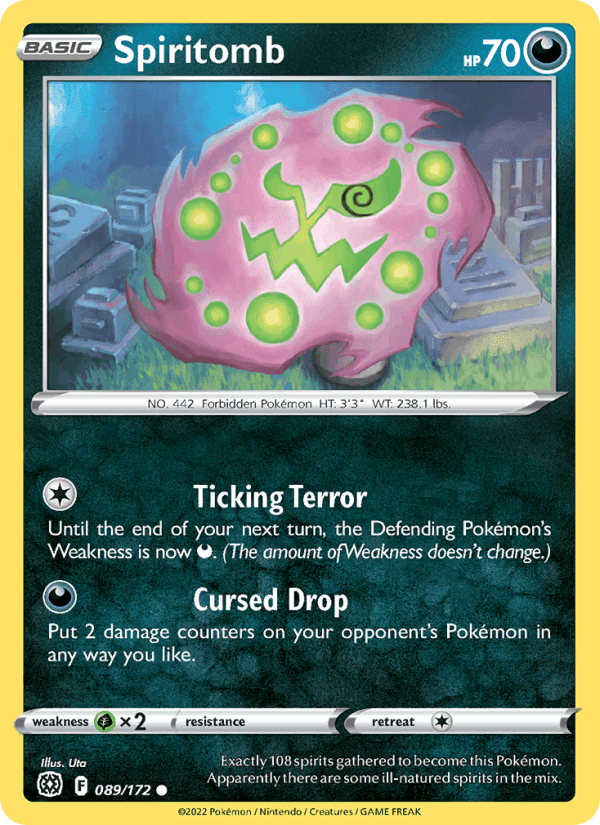 Spiritomb, card 089 from Brilliant Stars
