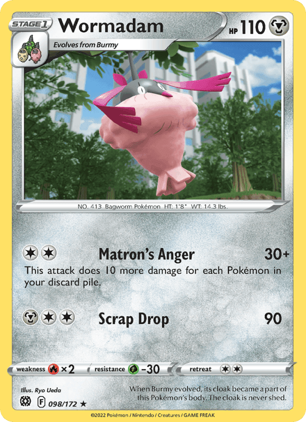 Wormadam, card 098 from Brilliant Stars