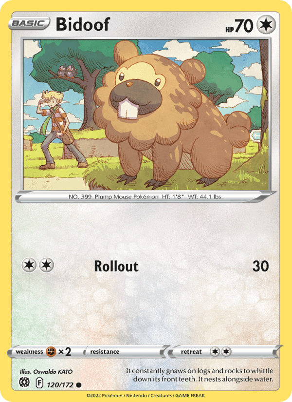 Bidoof, card 120 from Brilliant Stars