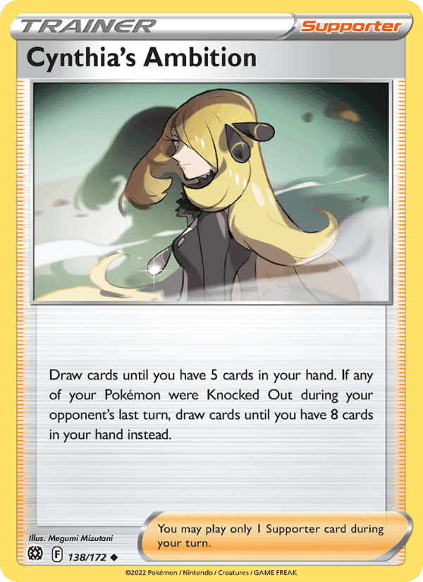 Cynthia's Ambition, card 138 from Brilliant Stars