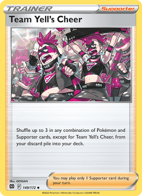 Team Yell's Cheer, card 149 from Brilliant Stars