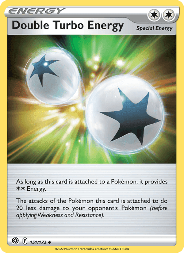 Double Turbo Energy, card 151 from Brilliant Stars
