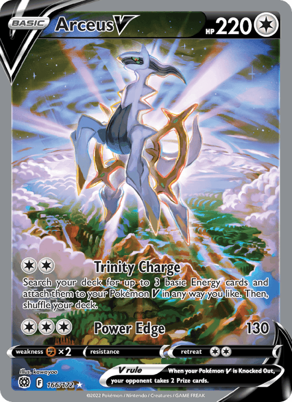 Arceus V, carta 166 di Brilliant Stars
