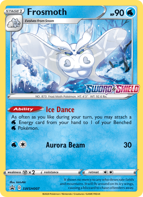 Frosmoth, carta SWSH007 di SWSH Black Star Promos