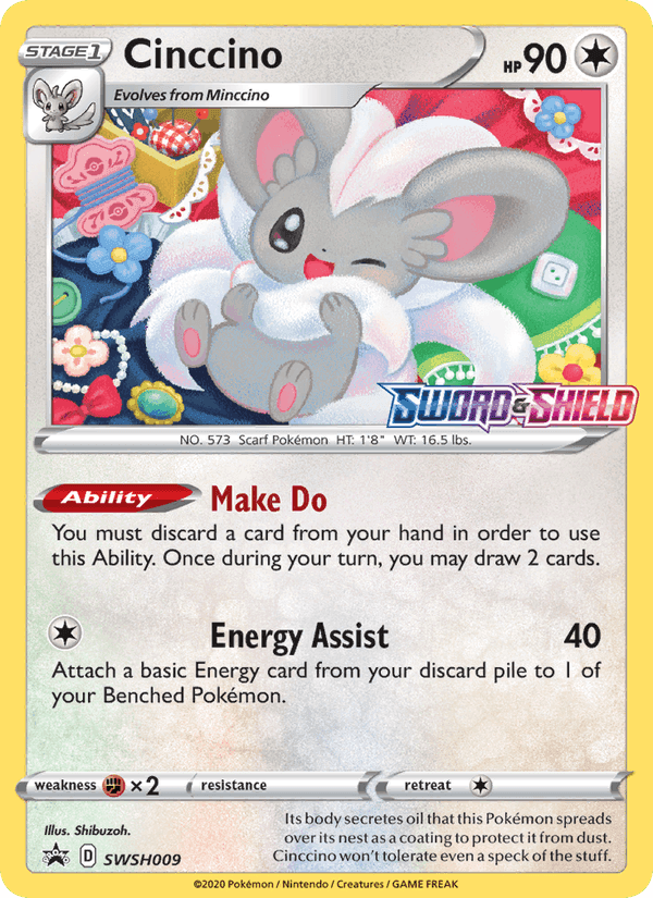 Cinccino, carta SWSH009 di SWSH Black Star Promos