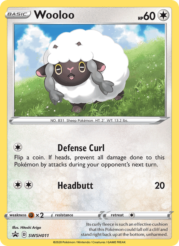 Wooloo, carta SWSH011 di SWSH Black Star Promos