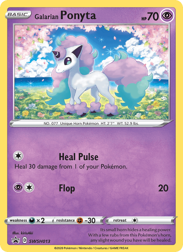 Galarian Ponyta, carta SWSH013 di SWSH Black Star Promos