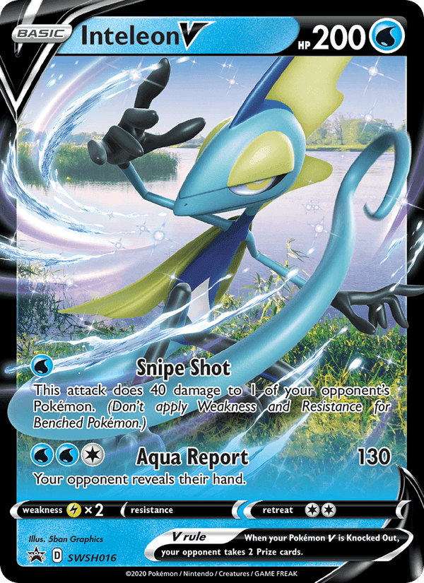 Inteleon V, carta SWSH016 di SWSH Black Star Promos