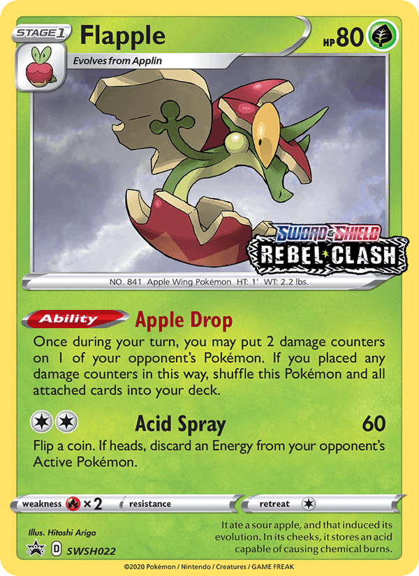 Flapple, carta SWSH022 di SWSH Black Star Promos