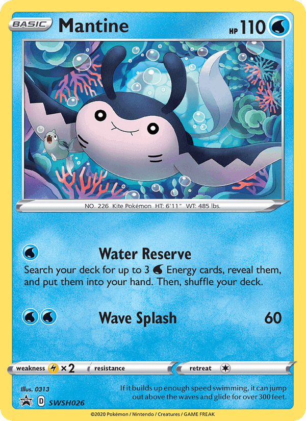 Mantine, carta SWSH026 di SWSH Black Star Promos