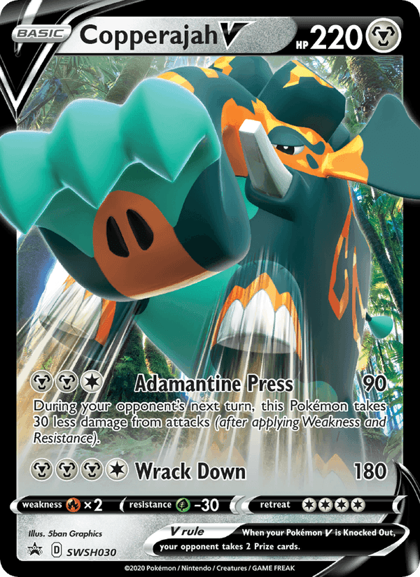 Copperajah V, card SWSH030 from SWSH Black Star Promos