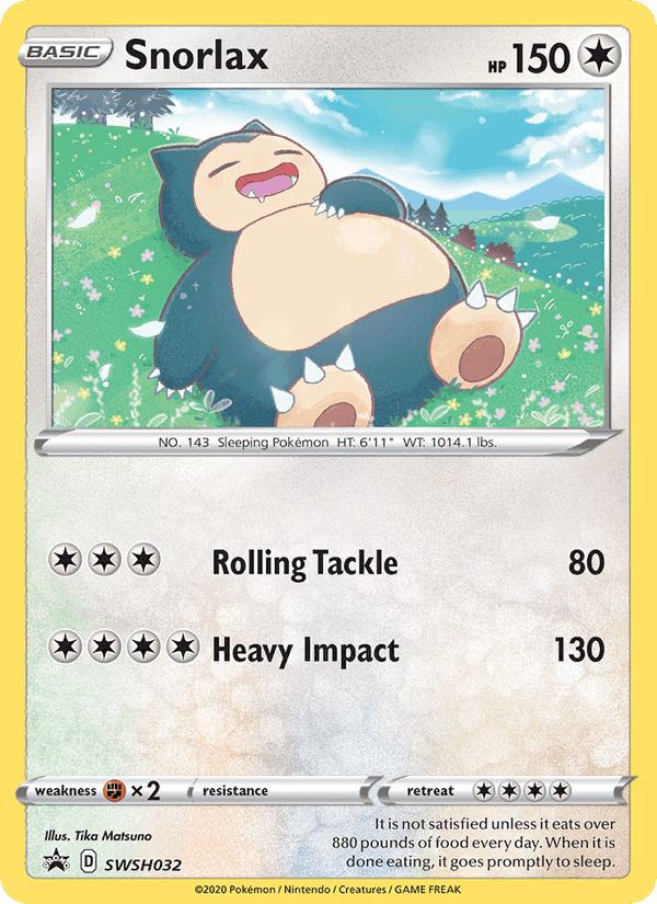SWSH Black Star Promos の SWSH032 番、Snorlax