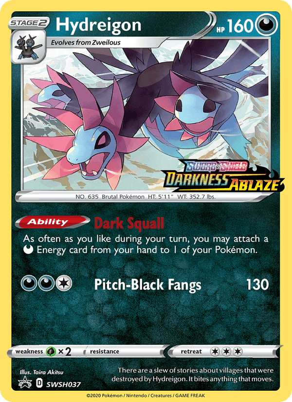 Hydreigon, carta SWSH037 di SWSH Black Star Promos